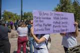 Colectivos protestaron en el evento y recordaron el nombre de algunas víctimas / Foto: Carmen Hernández | El Sol de Morelia