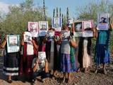 Familiares de los siete yaquis que fueron desaparecidos en Sonora en 2021 realizaron varios actos para reclamar la aparición con vida de su gente. Foto: Cortesía Nación Yoeme.